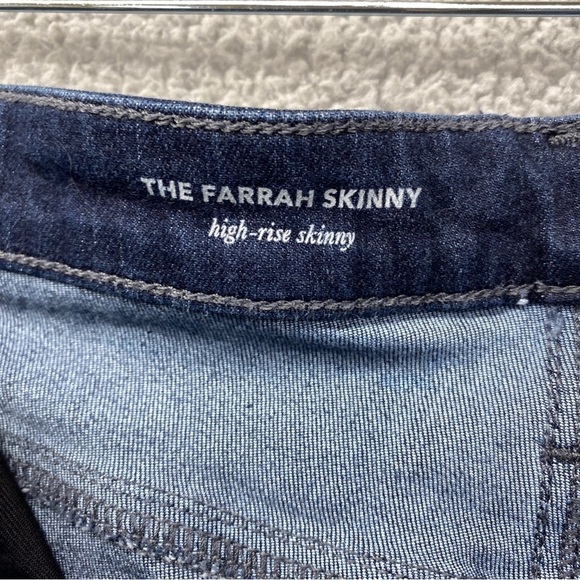AG Adriano Goldschmied The Farrah Skinny High Rise Jeans Sz 31 - Picture 9 of 10